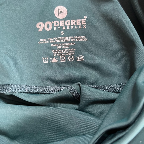 Women’s 90 Degree by Reflex Teal Leggings with Pockets – Size S - Picture 2 of 2